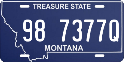 MT license plate 987377Q