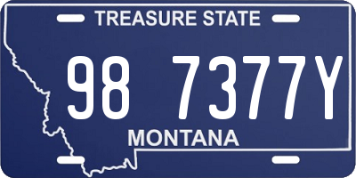 MT license plate 987377Y