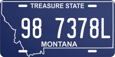 MT license plate 987378L
