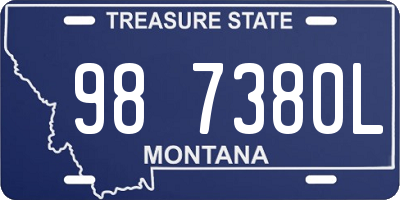 MT license plate 987380L