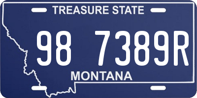 MT license plate 987389R