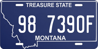 MT license plate 987390F