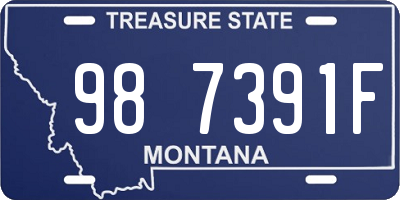 MT license plate 987391F