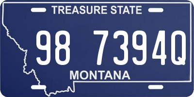 MT license plate 987394Q