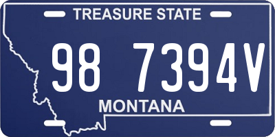 MT license plate 987394V