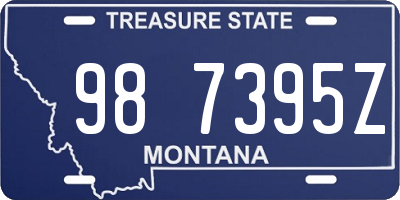MT license plate 987395Z