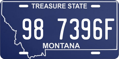 MT license plate 987396F