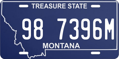 MT license plate 987396M