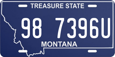 MT license plate 987396U