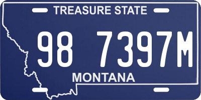 MT license plate 987397M