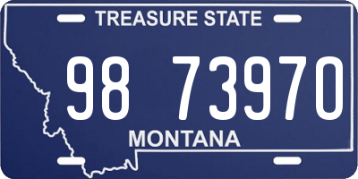 MT license plate 987397O