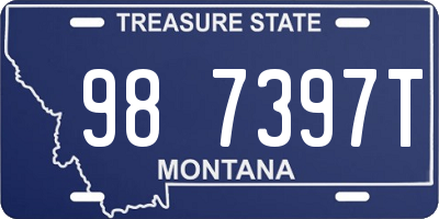 MT license plate 987397T
