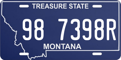 MT license plate 987398R