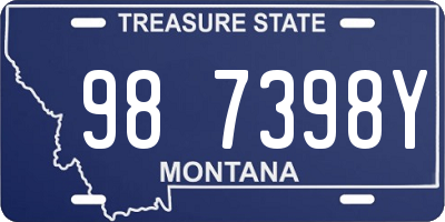 MT license plate 987398Y