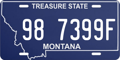 MT license plate 987399F