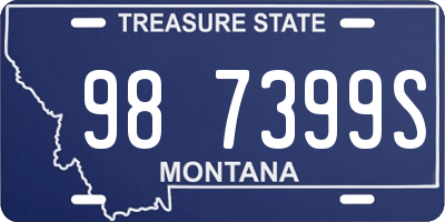 MT license plate 987399S