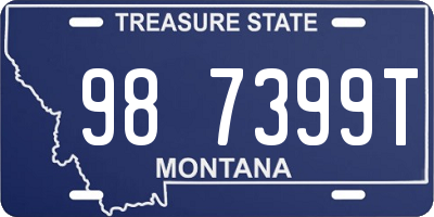 MT license plate 987399T