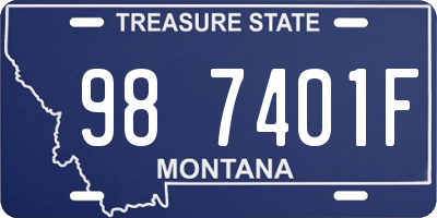 MT license plate 987401F