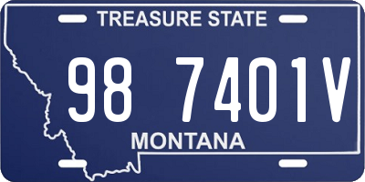MT license plate 987401V