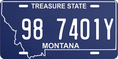 MT license plate 987401Y