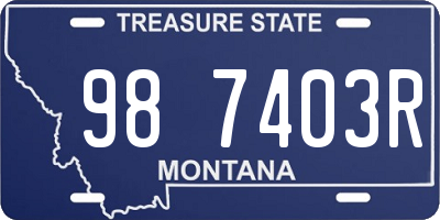 MT license plate 987403R