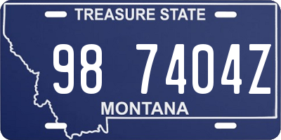 MT license plate 987404Z