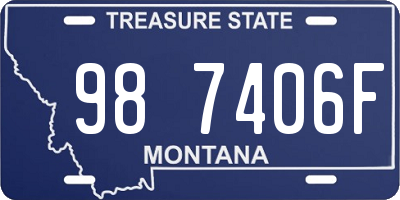 MT license plate 987406F