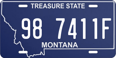 MT license plate 987411F