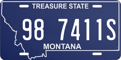 MT license plate 987411S