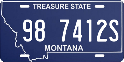 MT license plate 987412S