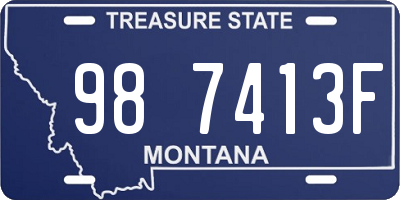 MT license plate 987413F