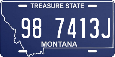 MT license plate 987413J