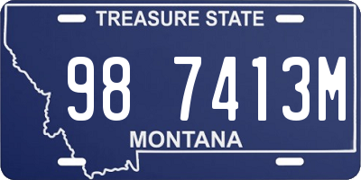 MT license plate 987413M