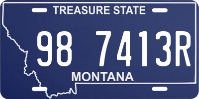 MT license plate 987413R