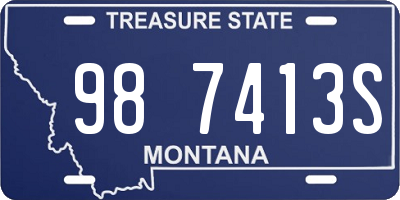 MT license plate 987413S