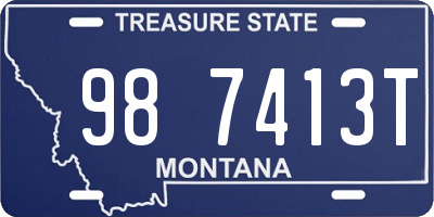 MT license plate 987413T