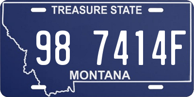 MT license plate 987414F