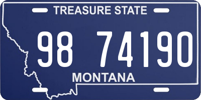 MT license plate 987419O