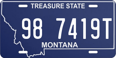 MT license plate 987419T