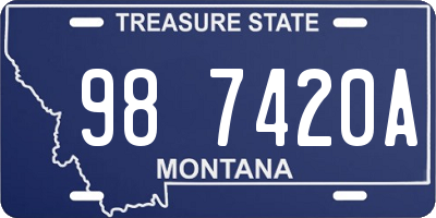 MT license plate 987420A