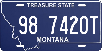 MT license plate 987420T