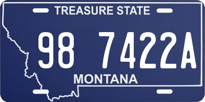 MT license plate 987422A