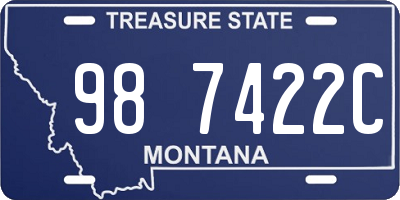 MT license plate 987422C