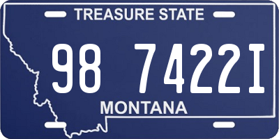 MT license plate 987422I