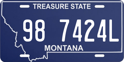 MT license plate 987424L