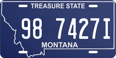 MT license plate 987427I