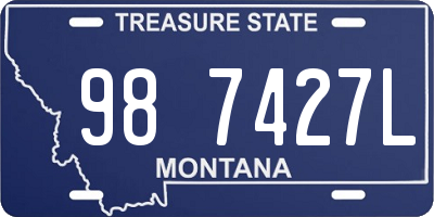 MT license plate 987427L