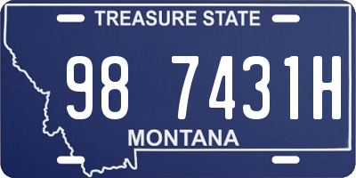 MT license plate 987431H