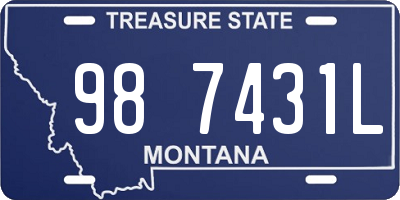 MT license plate 987431L