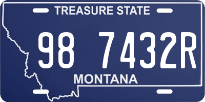 MT license plate 987432R